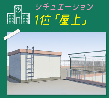 シチュエーション1位「屋上」